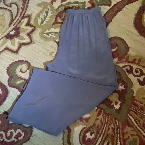 EILEEN FISHER Size Large Classics 100% SILK Pull-On Elastic Waist Flatfront NEW - Picture 12 of 15